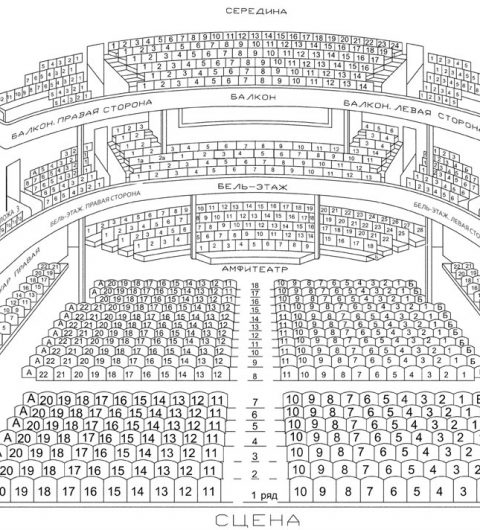 Мхт чехова схема зала основная сцена